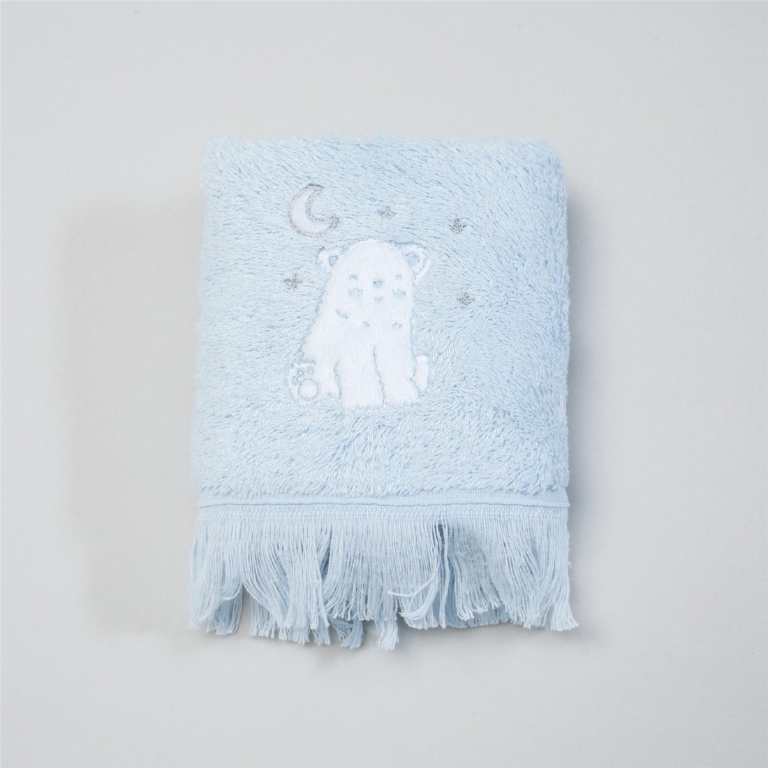 Мягкое детское полотенце для рук NORTH STAR размер 30x50 см, голубое