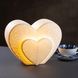 Настольная фарфоровая лампа-ночник "Сердце", ручная работа, с регулировкой цвета освещения 16 цветов! фото 1