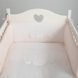 Бортик для дитячого ліжечка 30*210 Swan рожевий фото 1
