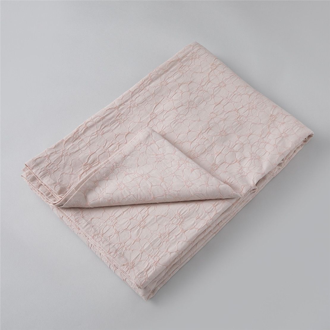 Покрывало на кровать розовое с белыми цветами New Flore Хлопок 240X260 см