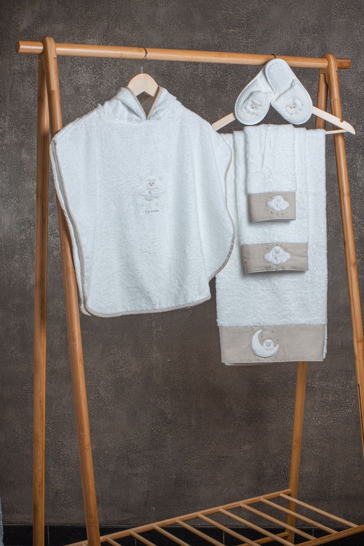 М'який дитячий рушник для рук LAMB, 30x50 см, білий