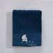 Рушник банний Сasta синій з вишивкою ручної роботи в ассортименті фото 1