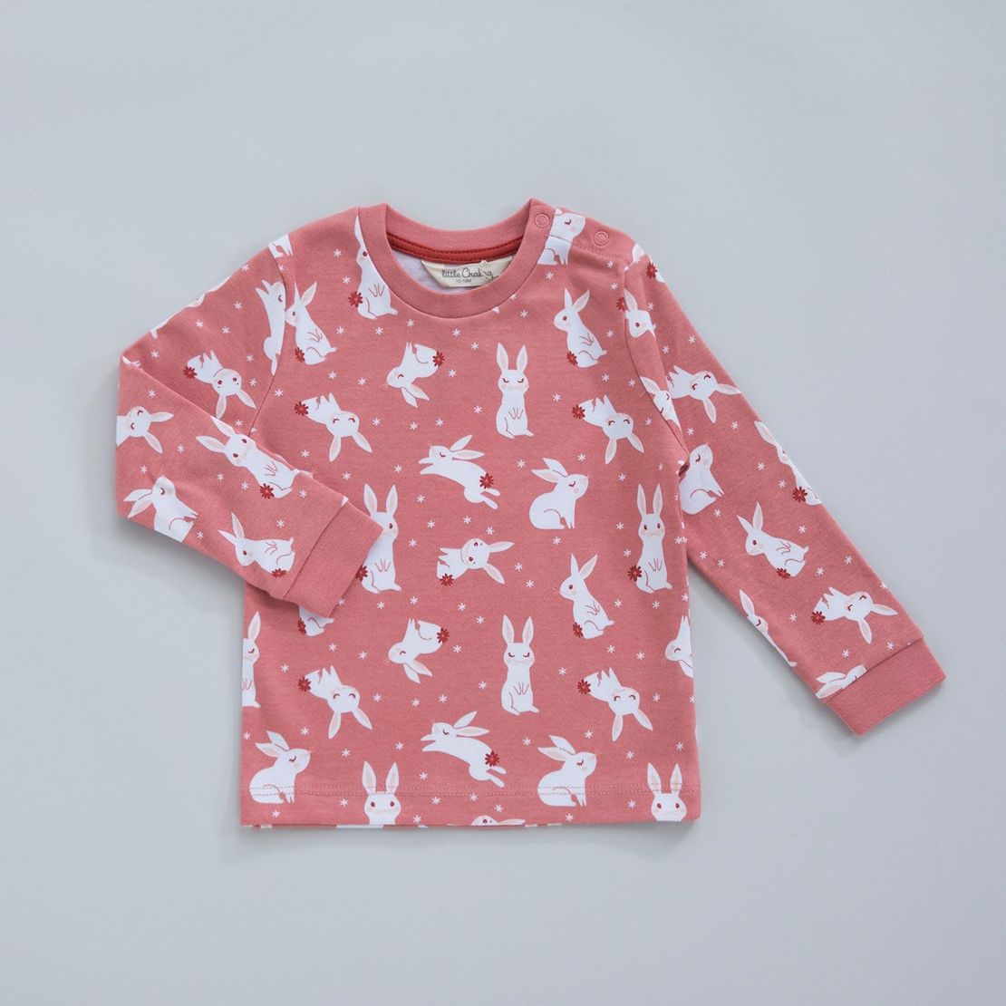 Детская пижама RABBIT 5-6 лет, розовая с кроликами