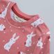Дитяча піжама RABBIT 4-6 років, рожева з кроликами фото 2