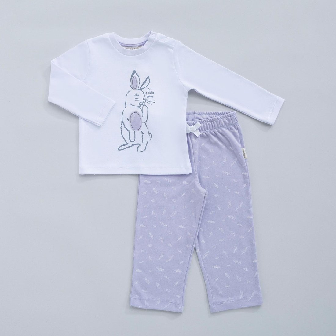 Детская пижама RABBIT 3-4 года, бело-сиреневого цвета