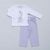 Дитяча піжама RABBIT 3-4 роки, біло-бузкового кольору
