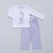 Детская пижама RABBIT 3-4 года, бело-сиреневого цвета фото 1
