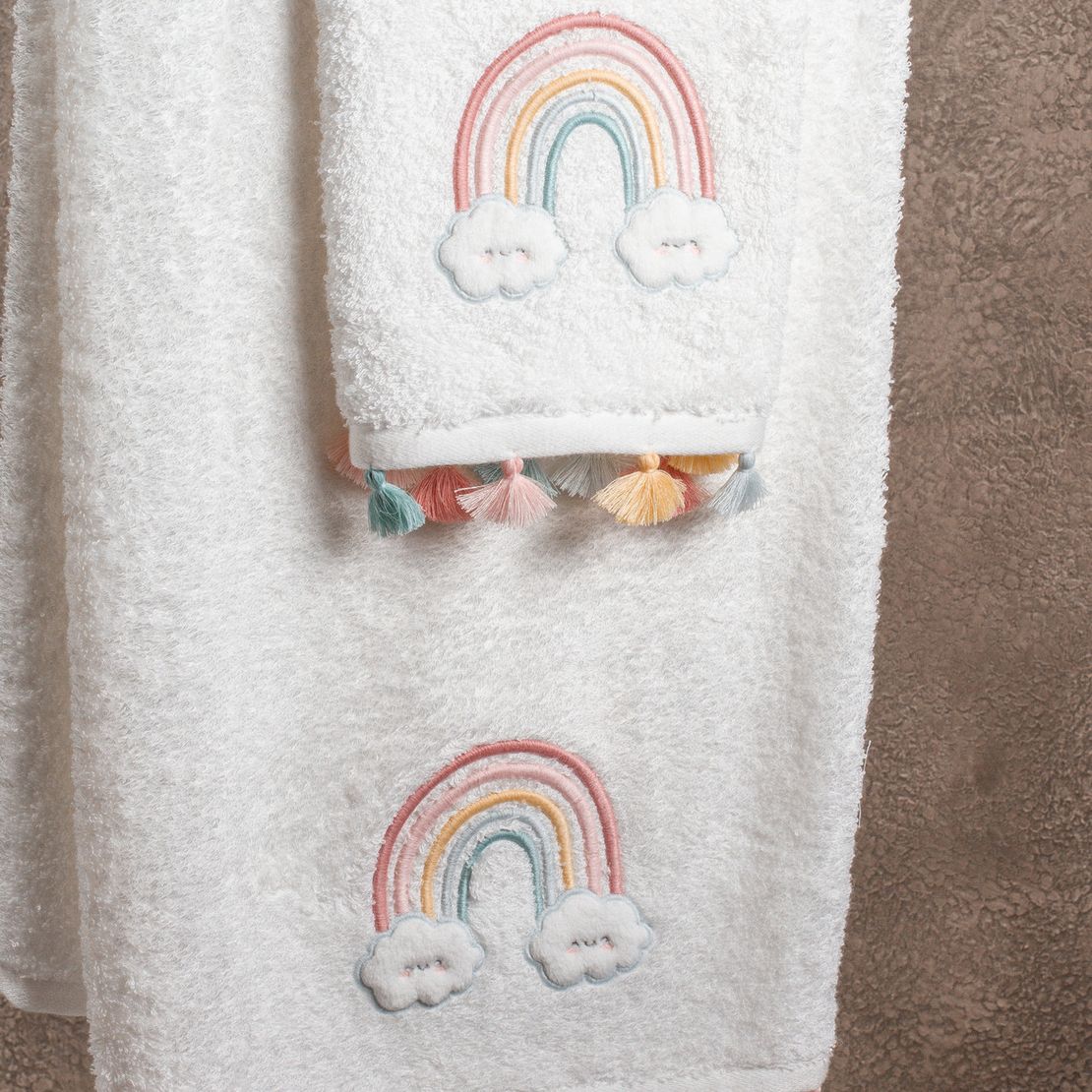 Мягкое детское полотенце для лица Rainbow размер 50*90