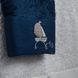 Рушник банний Сasta синій з вишивкою ручної роботи в ассортименті фото 6