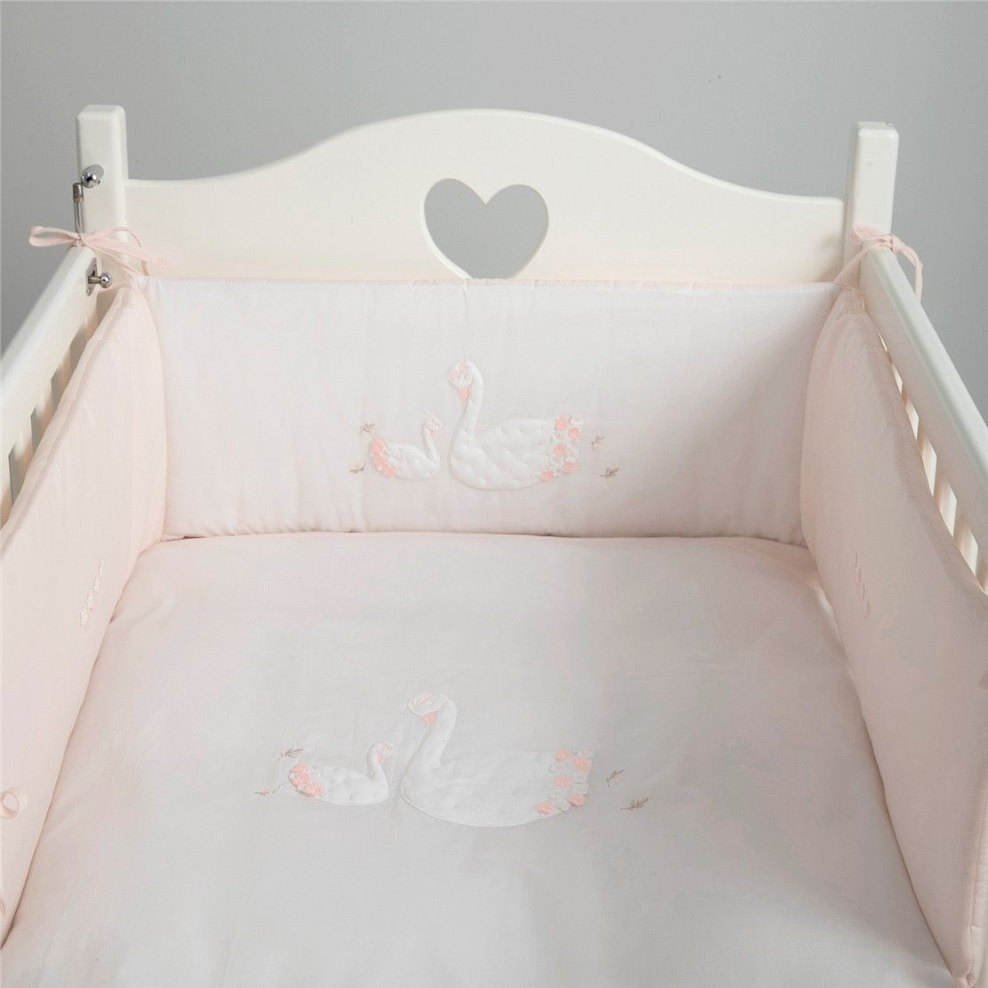 Детский комплект постельного белья 100*150 Swan розовый