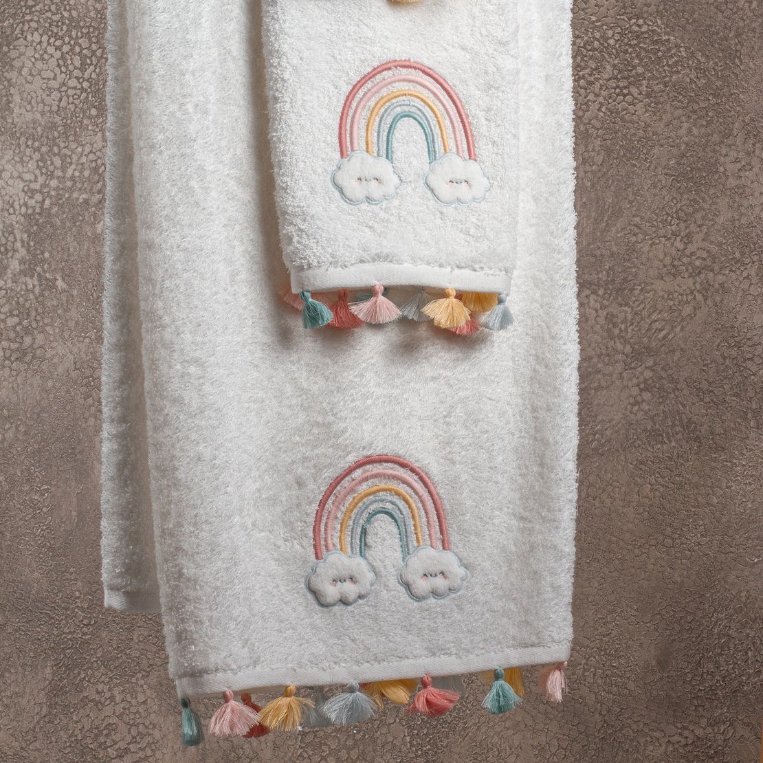 Мягкое детское банное полотенце Rainbow 70*130