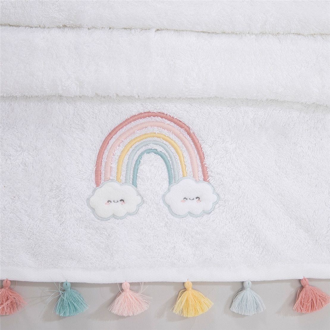 Мягкое детское банное полотенце Rainbow 70*130
