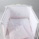 Детский комплект постельного белья 100*150 Rosa розовый c ручной работой фото 1