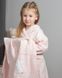 Детский халат для девочки Rosa белый c 3D Кроликом и ручной вышивкой фото 6