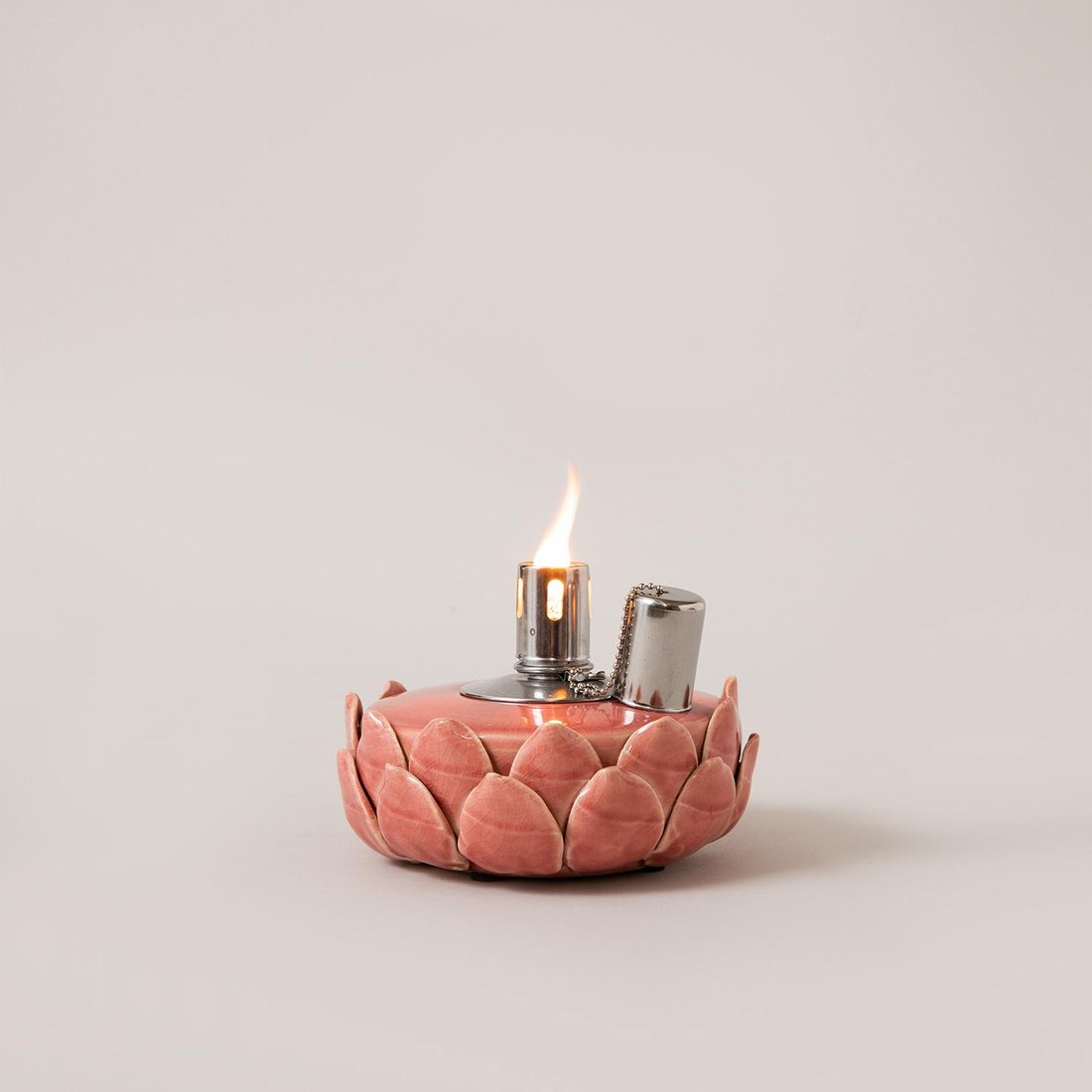 Лампа ароматична LOTOS, з кераміки, для масел, рожева