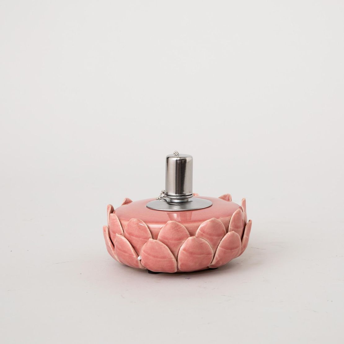 Лампа ароматическая LOTOS, с керамики, для масел, розовая.