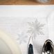 Набір на стіл 2 лляні серветки та 1 ранер з новорічною вишивкою сріблом Сніжинки від СHAKRA HOME фото 3