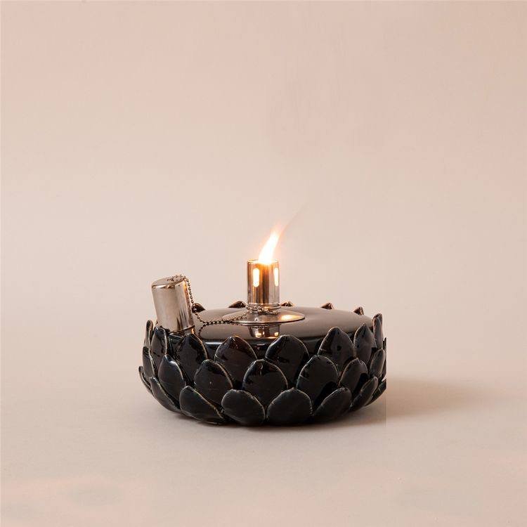 Лампа ароматическая LOTOS, с керамики, для масел, тёмно-синяя