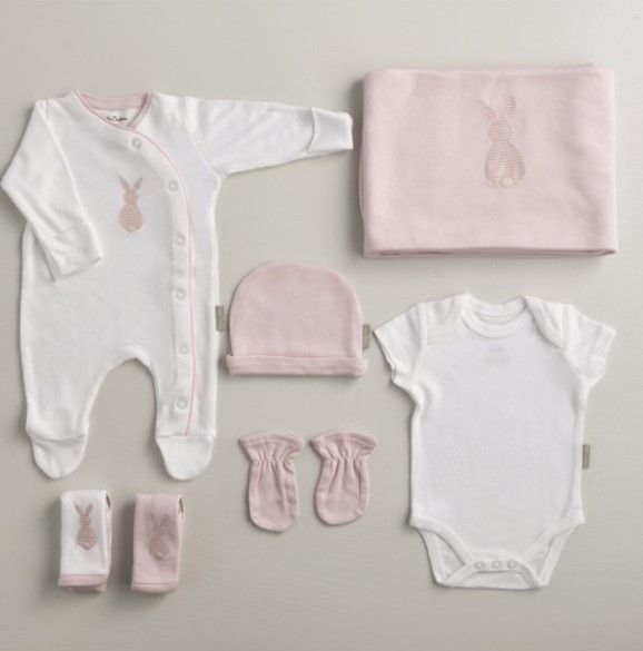 Набір для новонародженої дівчинки Bella, 50-56 см, 6 одиниць, рожевий