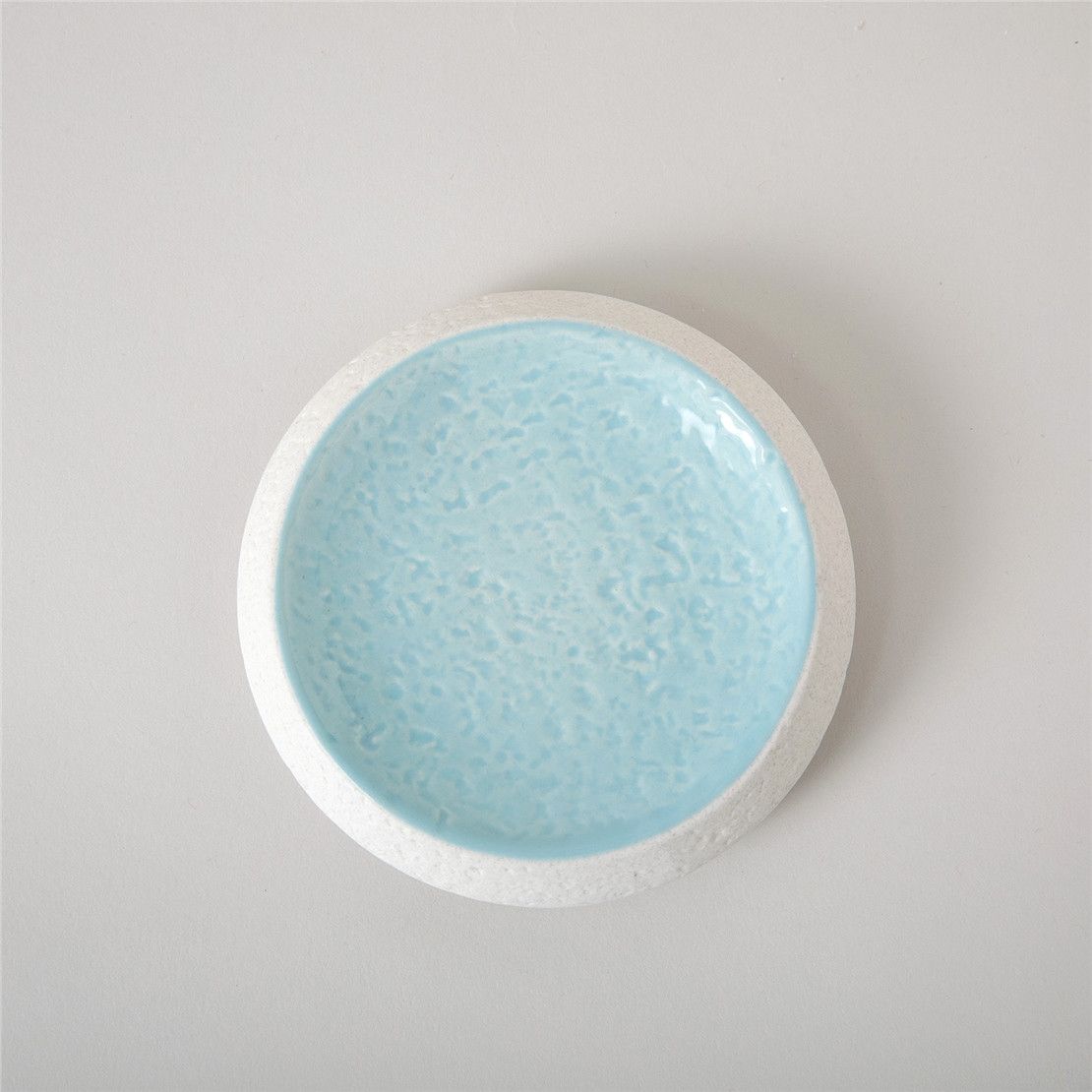 Керамический набор аксессуаров для ванной SANTORINI, 5 предметов, бело-голубой