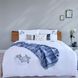 Декоративная подушка ручной работы дизайн пуговицы 40*60 Petra синяя фото 5