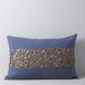 Декоративная подушка ручной работы дизайн пуговицы 40*60 Petra синяя фото 3