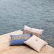 Декоративная подушка ручной работы дизайн пуговицы 40*60 Petra синяя фото 7