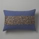 Декоративная подушка ручной работы дизайн пуговицы 40*60 Petra синяя фото 1