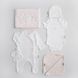 Набор для новорожденной девочки Swan, розовый, 50-56 см, 6 единиц фото 1