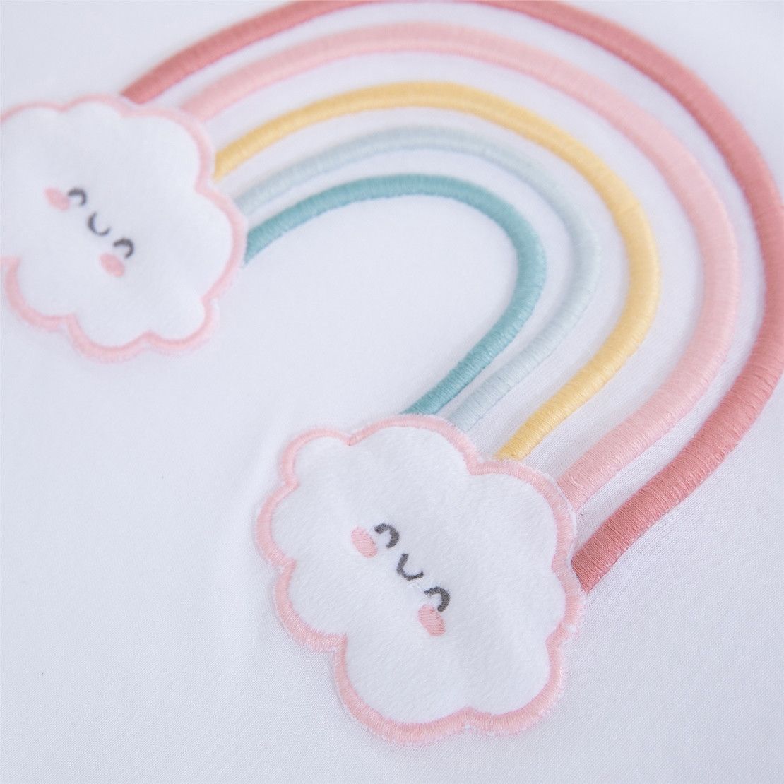 Набір для новонароджених універсальний Rainbow, 50-56 см, 6 одиниць, білий