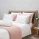 Декоративна подушка з мереживом рожева 100% льон 35*55 Berit фото 6
