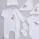 Набор для новорожденных универсальный Safari, белый, 50-56 см, 6 единиц фото 6