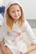 Детский халат Mermaid 3-4 года бело-розовый фото 3