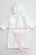 Детский халат Mermaid 3-4 года бело-розовый фото 6