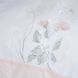 Комплект постільної білизни білий з рожевим та з вишивкою 200х220 Helen фото 3