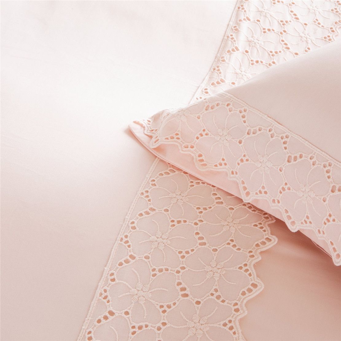 Комплект постельного белья 200х220 PASTEL, персиково-розовый