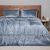 Изысканное Luxury покрывало CLARA на кровать с наволочками 240X260 голубое