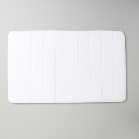 Мягкий коврик для ванной комнаты Memory 60*100, белый