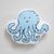 Декоративная подушка 41*22 Octopus бело-голубая