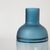 Дизайнерская ваза HELINA с вытянутым сосудом цвета индиго 20x31 см