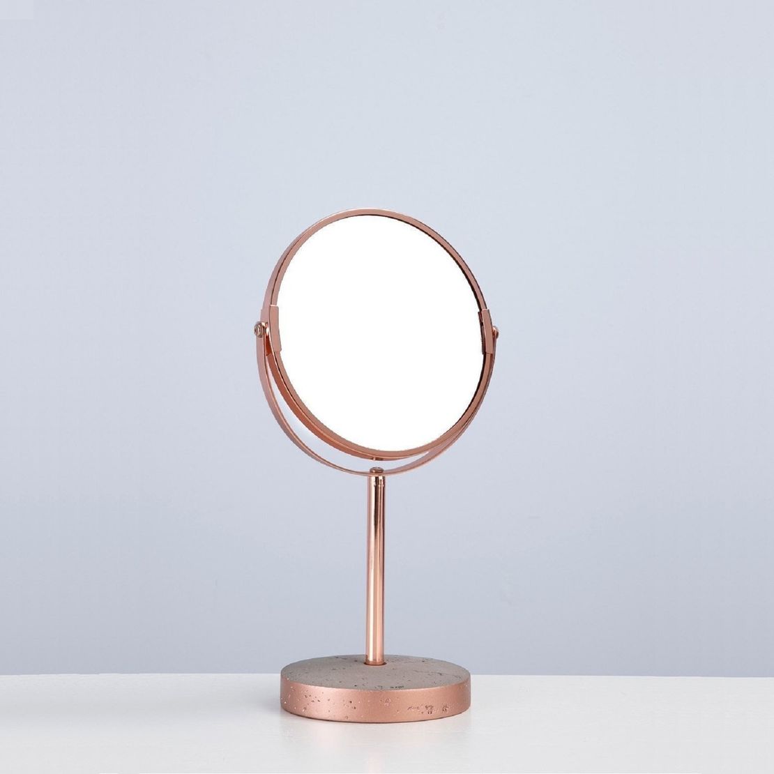 Дзеркало для макіяжу Tonya, 8*11*33, бетон, рожеве золото