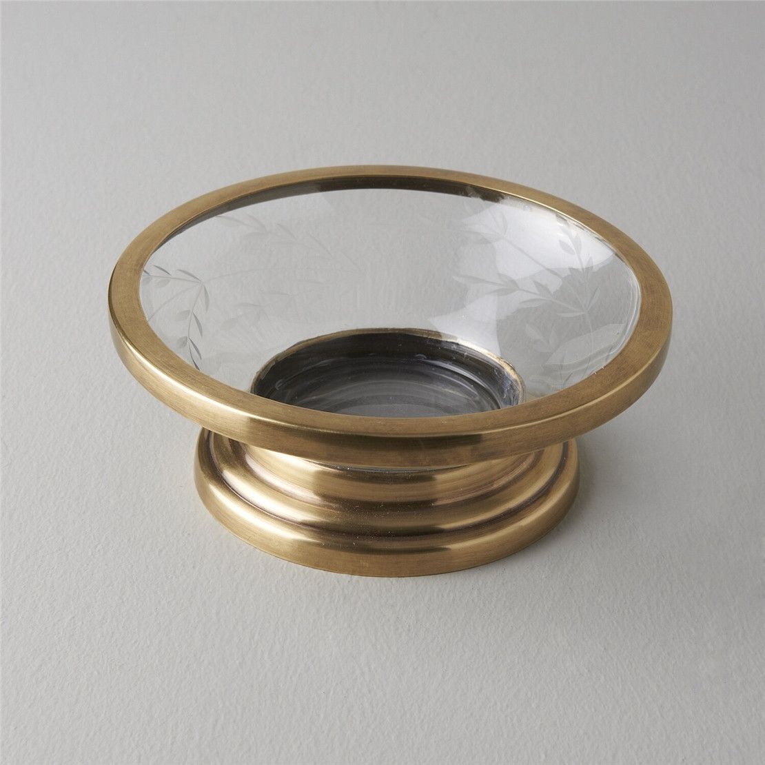 Набор аксессуаров для ванной Wes из стекла и алюминия, 4 предмета, золото