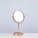 Зеркало для макияжа Tonya, 8*11*33, бетон, розовое золото фото 1