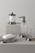 Набір аксесуарів для ванної Gabriel з скла і алюмінію, антрацит, 4 предмета фото 1