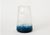 Розкішна матова ваза BILBAO із товстого скла з морською абстракцією блакитного кольору 20*14*31 см.