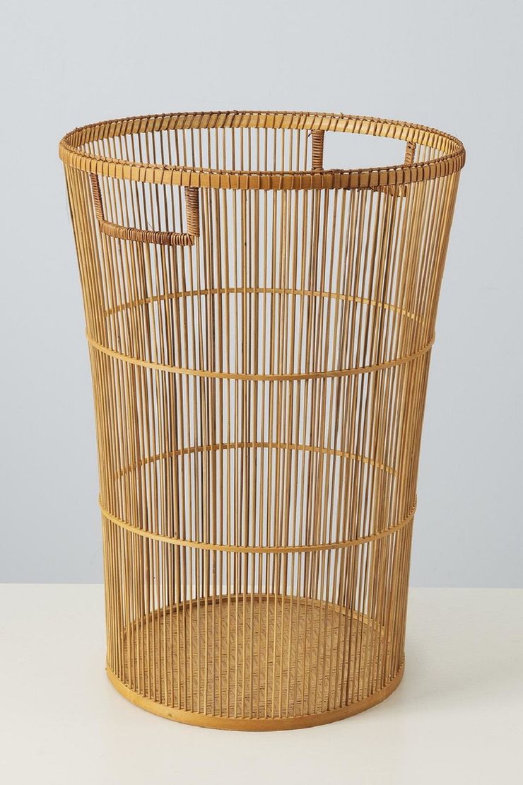 Бамбуковий кошик для білизни TEODORA з бавовняним чохлом