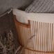 Бамбуковий кошик для білизни Teodora з бавовняним чохлом фото 3