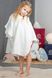 Дитяче пончо Mermaid 3-4 роки біло-рожеве фото 1