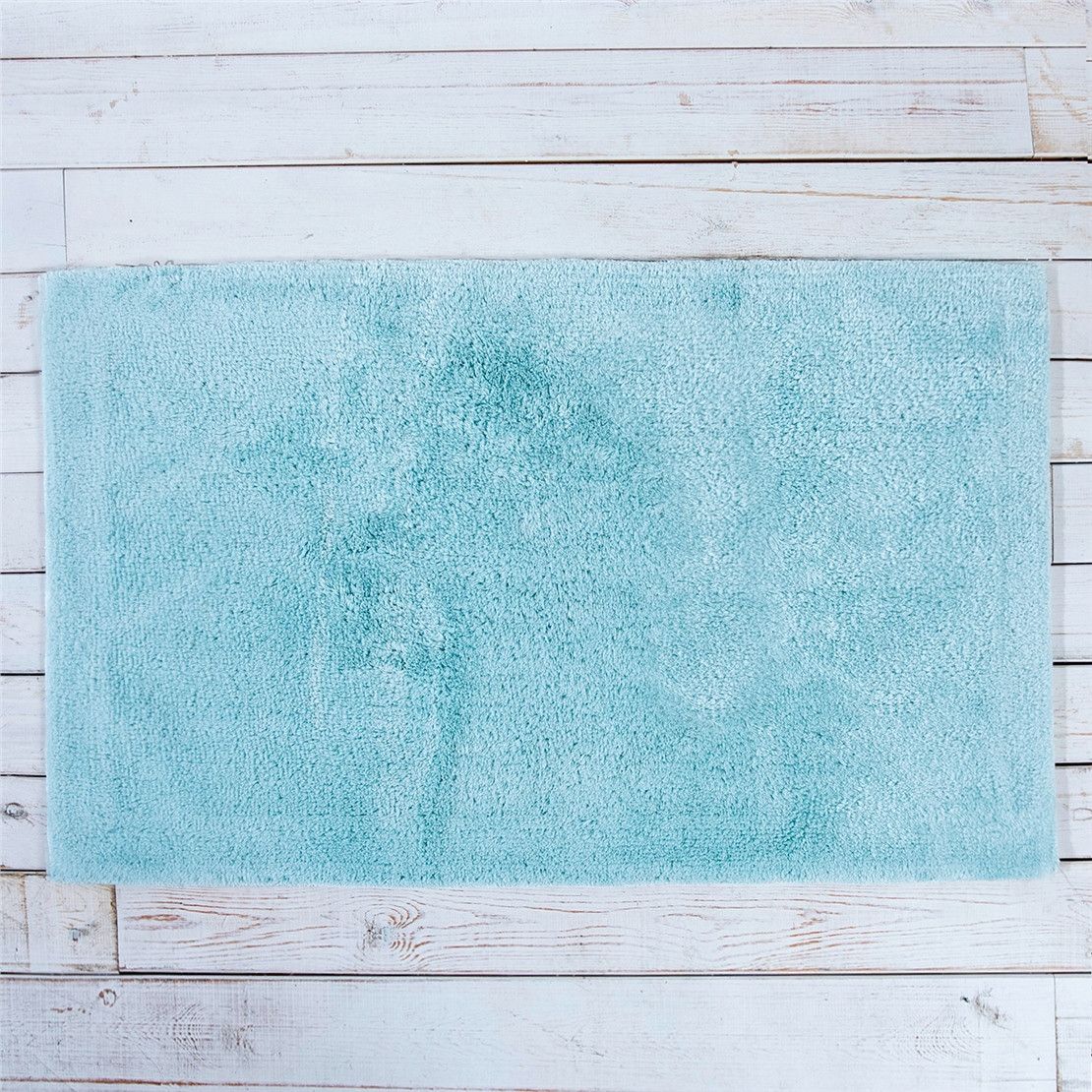 Очень мягкий коврик для ванной комнаты Bamboo 70*130 голубой
