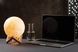 Настільна порцелянова лампа-нічник "Місячна куля", ручна робота, з регулюванням кольору освітлення 16 кольорів! фото 3